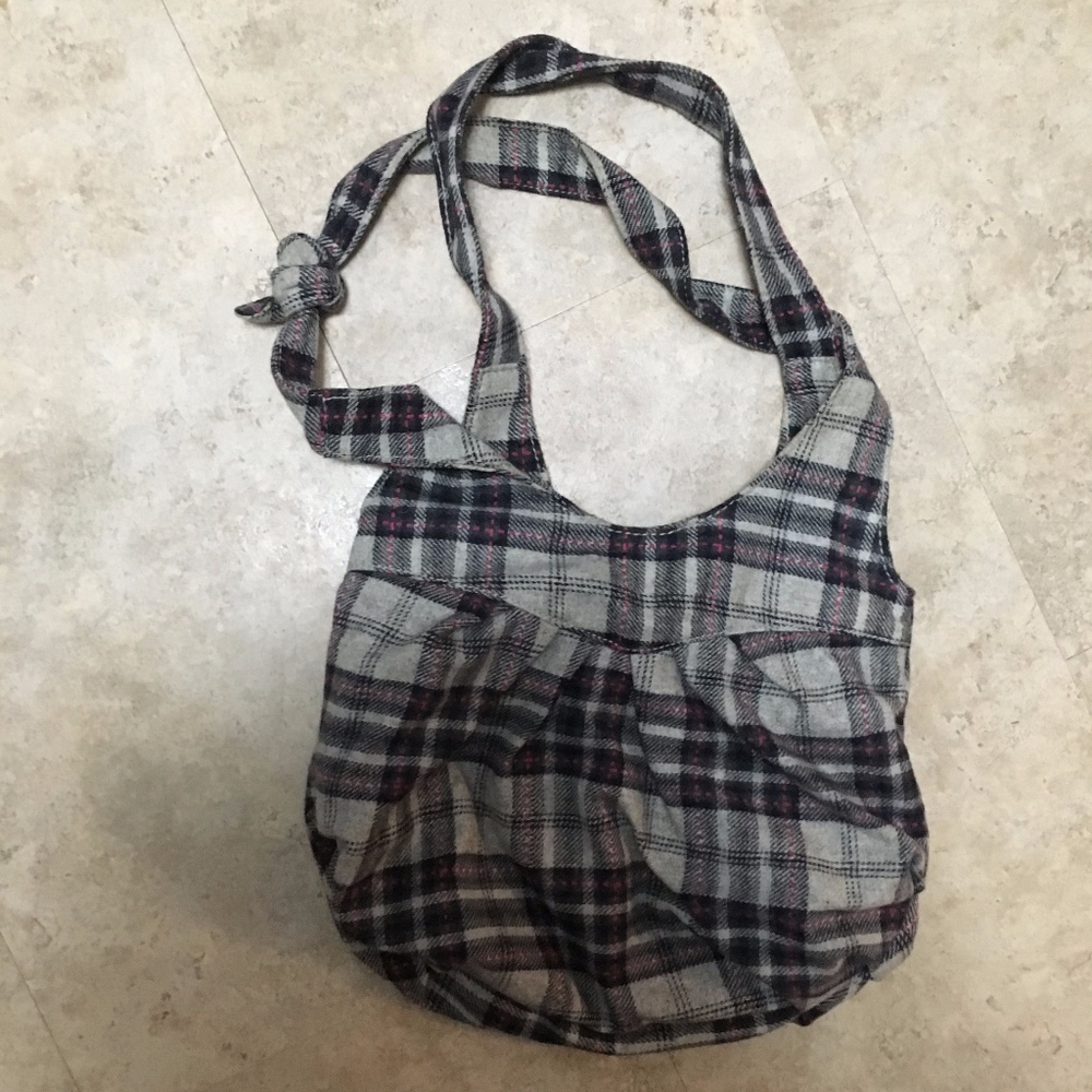 Aeropostale Plaid Hobo Bag